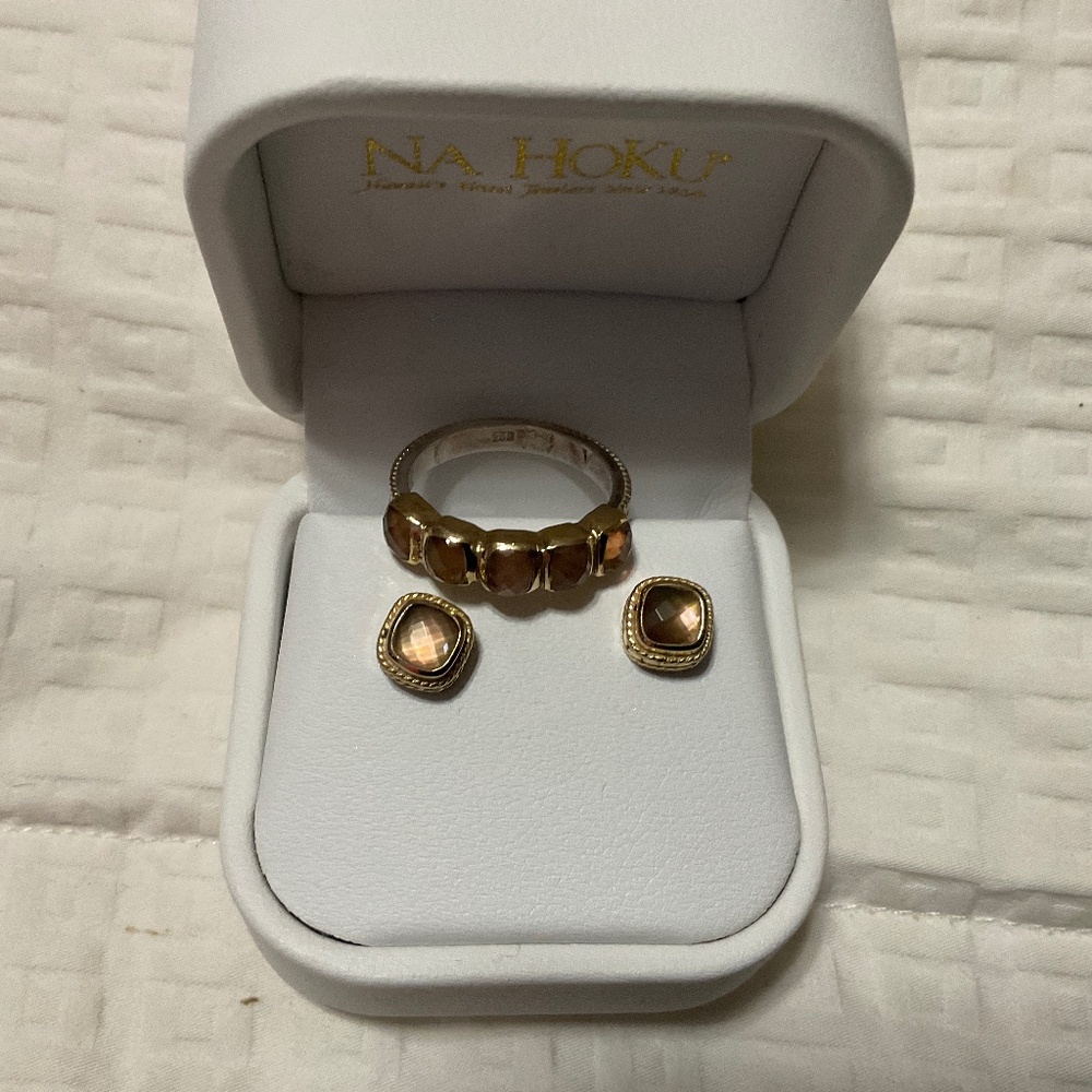 Anna Beck Gorgeous EUC Earrings & Ring Set ❤️